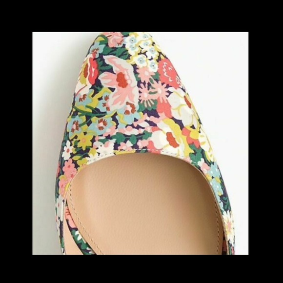 J crew Elliot liberty print heels size 8 - Picture 3 of 8